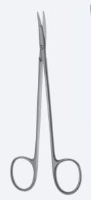 Ножиці, хірургічні, "Kilner", для пласт. хірургії, тонкі, з пласкими кін, вигнуті, тупокінцеві, довжина 120 мм. Бренд - Asanus Medizintechnik Gmb, Німеччина